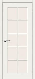 Изображение товара Межкомнатная эмалированная дверь Браво Скинни-11.1 Whitey остекленная