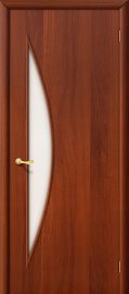 Изображение товара Межкомнатная ламинированная дверь Браво 5С Л-11 (ИталОрех) остекленная
