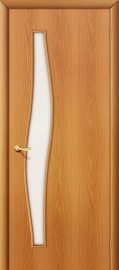 Изображение товара Межкомнатная ламинированная дверь Браво 6С Л-12 (МиланОрех) остекленная