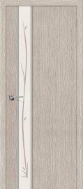 Изображение товара Межкомнатная дверь 3D-graf Браво Глейс-1 Twig 3D Cappuccino глухая