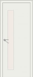 Изображение товара Межкомнатная ламинированная дверь Браво Гост-3 Л-23 (Белый) остекленная