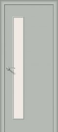 Изображение товара Межкомнатная ламинированная дверь Браво Гост-3 Л-16 (Серый) остекленная