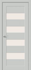 Изображение товара Межкомнатная ламинированная дверь  Браво-23 Grey Mix остекленная