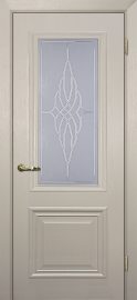 Изображение товара Межкомнатная дверь с ПВХ-пленкой Мариам Классик-1 Бланжевое дерево остекленная
