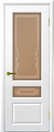 Изображение товара Межкомнатная ульяновская дверь Regidoors Валенсия 2 ясень жемчуг остекленная