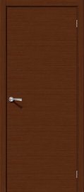 Изображение товара Межкомнатная шпонированная дверь Браво Соло-0.H Ф-17 (Шоколад) глухая