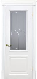 Изображение товара Межкомнатная ульяновская дверь Текона Смальта 07 Белый RAL 9003 остекленная