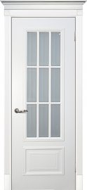 Изображение товара Межкомнатная ульяновская дверь Текона Смальта 08 Белый RAL 9003 остекленная