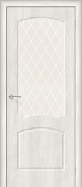 Изображение товара Межкомнатная дверь с ПВХ-пленкой Браво Альфа-2 casablanca остекленная