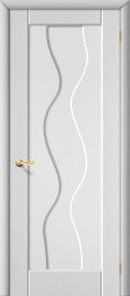 Изображение товара Межкомнатная дверь с ПВХ-пленкой Браво Вираж Плюс П-23 (Белый) глухая