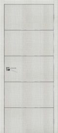 Изображение товара Межкомнатная дверь с эко шпоном Порта-50А-6 Bianco Crosscut глухая