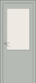 Изображение товара Строительная ламинированная дверь Браво Гост-13 Л-16 (Серый) остекленная