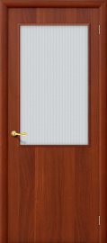 Изображение товара Межкомнатная ламинированная дверь Браво Гост ПО-2 Л-11 (ИталОрех) остекленная