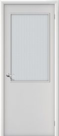 Изображение товара Межкомнатная ламинированная дверь Браво Гост ПО-2 Л-23 белый остекленная