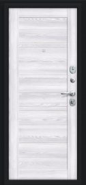 Дополнительное изображение товара Входная дверь Браво Сити Kale Букле черное/Riviera Ice
