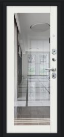 Дополнительное изображение товара Входная дверь Браво Флэш Kale Букле черное/Off-white