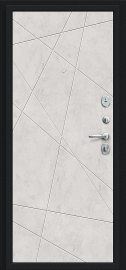 Дополнительное изображение товара Входная дверь Браво Граффити-5 Букле черное/Look Art металл/панель