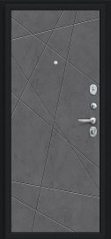 Дополнительное изображение товара Входная дверь Браво Граффити-5 Букле черное/Slate Art металл/панель