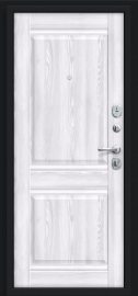 Дополнительное изображение товара Входная дверь Браво Некст Kale Букле черное/Riviera Ice