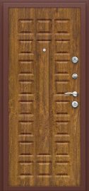 Дополнительное изображение товара Входная дверь Йошкар Антик Медь/П-17 (Золотистый Дуб)
