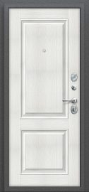 Дополнительное изображение товара Входная дверь Браво Стиль Антик Серебро/Bianco Veralinga глухая