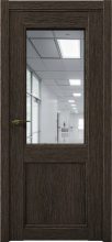 Изображение товара Межкомнатная дверь с экошпоном Aurum Doors Кобальт Co 33 Дуб Темный Зеркало