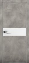 Изображение товара Межкомнатная дверь с экошпоном Aurum Doors Плутоний Pu 5 Бетон LOFT Al White Аляска