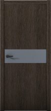 Изображение товара Межкомнатная дверь с экошпоном Aurum Doors Плутоний Pu 5 Дуб Темный Кромка ABC Антрацит