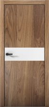 Изображение товара Межкомнатная дверь с экошпоном Aurum Doors Плутоний Pu 5 Орех Пекан Black Edition Аляска