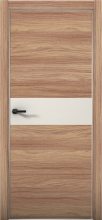 Изображение товара Межкомнатная дверь с экошпоном Aurum Doors Плутоний Pu 5 Дуб Натуральный Анодированная кромка Al Магнолия