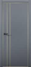 Изображение товара Межкомнатная дверь с экошпоном Aurum Doors Паладий Pd 4 Антрацит Gold Edition