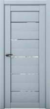 Изображение товара Межкомнатная дверь с экошпоном Aurum Doors Кобальт Co 1 Deep Blue Прозрачное зеркало