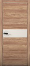 Изображение товара Межкомнатная дверь с экошпоном Aurum Doors Плутоний Pu 5 Дуб Натуральный Black Edition Магнолия