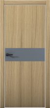 Изображение товара Межкомнатная дверь с экошпоном Aurum Doors Плутоний Pu 5 Дуб Светлый Al White Антрацит