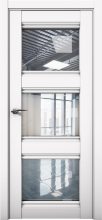 Изображение товара Межкомнатная дверь с экошпоном Aurum Doors Кобальт Co 24 Аляска Прозрачное стекло