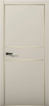 Изображение товара Межкомнатная дверь с экошпоном Aurum Doors Паладий Pd 3 Силк Грей Gold Edition