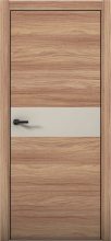 Изображение товара Межкомнатная дверь с экошпоном Aurum Doors Плутоний Pu 5 Дуб Натуральный Black Edition Силк Грей
