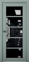Изображение товара Межкомнатная дверь с экошпоном Aurum Doors Кобальт Co 23 Deep Green Черный лакобель