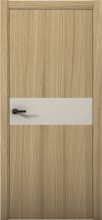 Изображение товара Межкомнатная дверь с экошпоном Aurum Doors Плутоний Pu 5 Дуб Светлый Кромка ABC Силк Грей