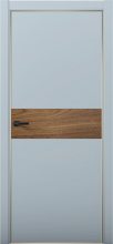 Изображение товара Межкомнатная дверь с экошпоном Aurum Doors Паладий Pd 5 Deep Blue Gold Edition Орех Пекан