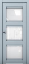 Изображение товара Межкомнатная дверь с экошпоном Aurum Doors Кобальт Co 24 Deep Blue Белый лакобель