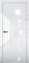 Изображение товара Межкомнатная дверь с экошпоном Aurum Doors Платина Pt 1 Crystall White Al White