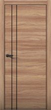 Изображение товара Межкомнатная дверь с экошпоном Aurum Doors Плутоний Pu 4 Дуб Натуральный Black Edition