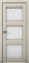 Изображение товара Межкомнатная дверь с экошпоном Aurum Doors Кобальт Co 24 Силк грей Стекло Ромб