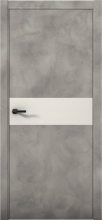 Изображение товара Межкомнатная дверь с экошпоном Aurum Doors Плутоний Pu 5 Бетон LOFT Кромка ABC Магнолия