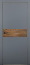 Изображение товара Межкомнатная дверь с экошпоном Aurum Doors Паладий Pd 5 Антрацит Gold Edition Орех Пекан