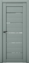 Изображение товара Межкомнатная дверь с экошпоном Aurum Doors Кобальт Co 1 Deep Green Прозрачное зеркало