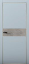 Изображение товара Межкомнатная дверь с экошпоном Aurum Doors Паладий Pd 5 Deep Blue Gold Edition Бетон LOFT