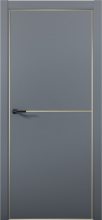 Изображение товара Межкомнатная дверь с экошпоном Aurum Doors Паладий Pd 2 Антрацит Gold Edition