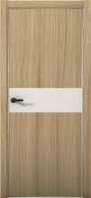 Изображение товара Межкомнатная дверь с экошпоном Aurum Doors Плутоний Pu 5 Дуб Светлый Анодированная кромка Al Магнолия